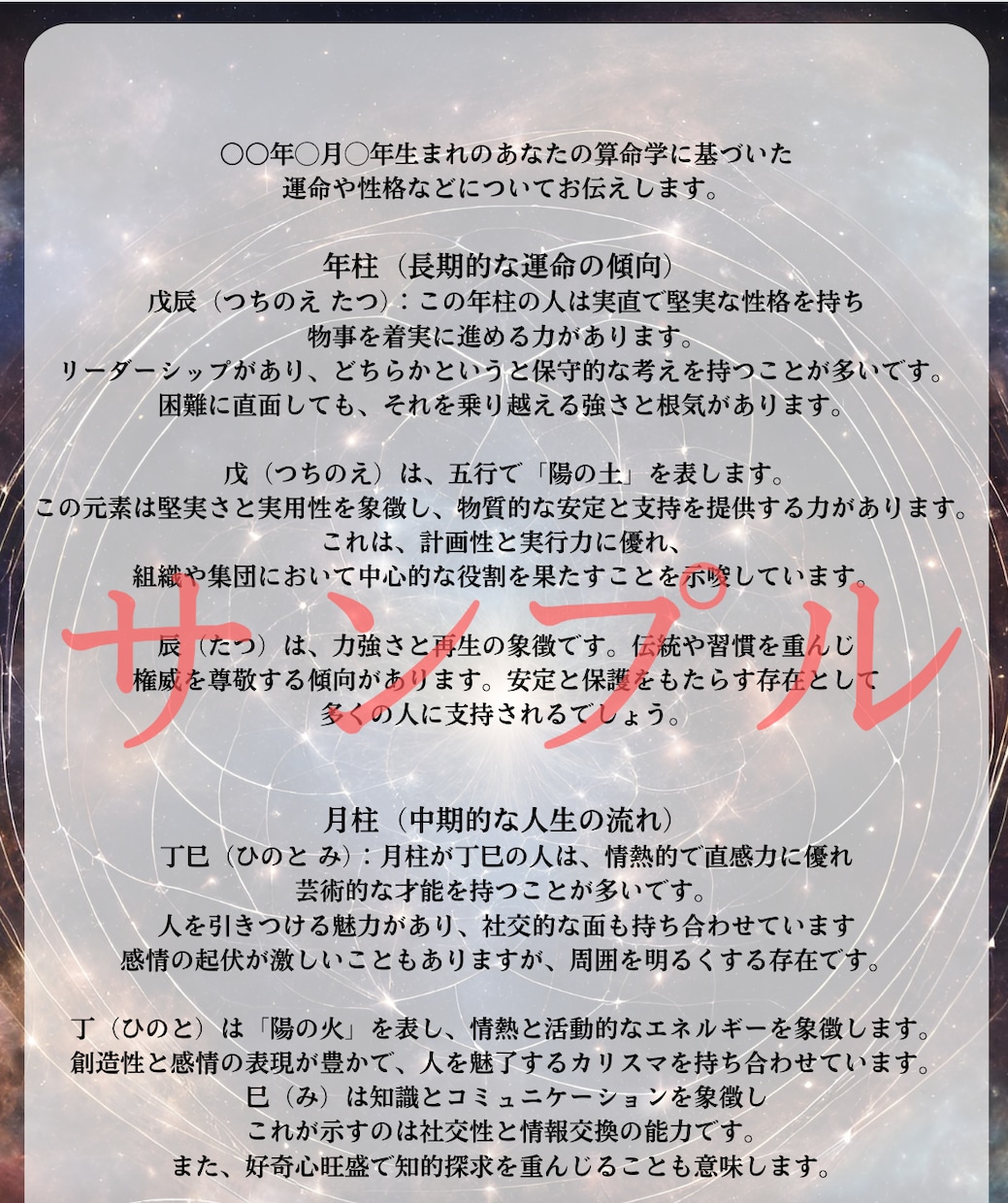 誕生日を送るだけ！生まれ持った才能・運命占います あなたに隠された潜在能力を読み解きます イメージ3