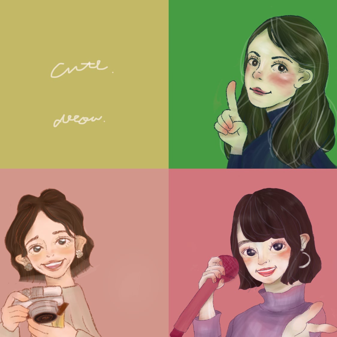 男女ウケ◎ オシャレな手書き風似顔絵描きます 口コミでご依頼多数！SNSアイコンや歓送迎プレゼントにどうぞ イメージ2