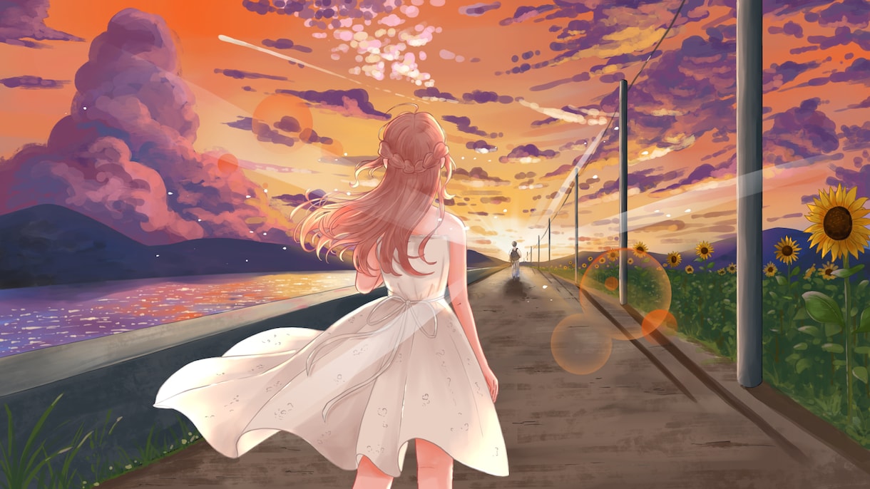 おしゃれで雰囲気のある背景イラスト描きます ヘッダー画像や挿絵、配信背景、書籍の表紙デザインに！ イメージ4