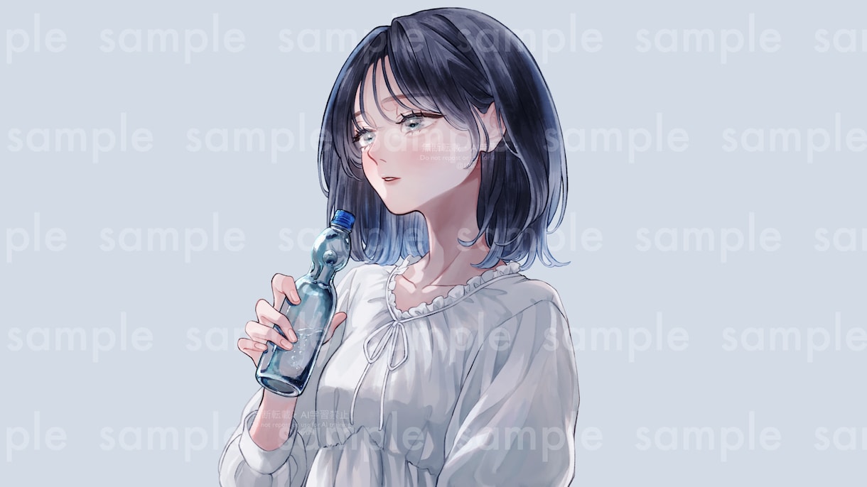 やわらかな厚塗り調の女の子イラストを制作いたします 商用利用料込み｜アイコン・サムネ・MV・配信背景・一枚絵など イメージ4