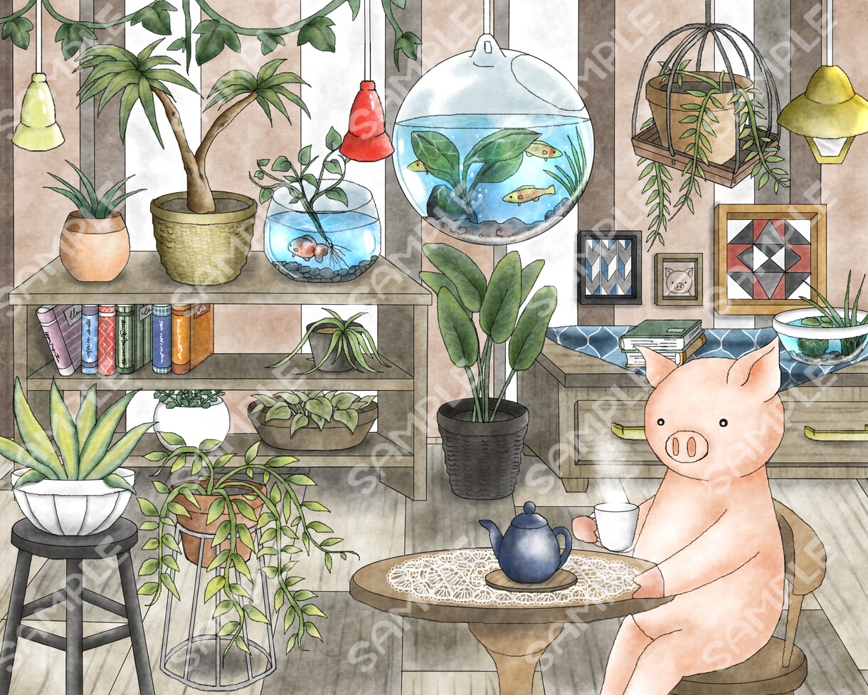 商用利用可かわいい絵本風動物のイラスト描きます 様々な媒体でかわいいイラストを提供します イメージ9