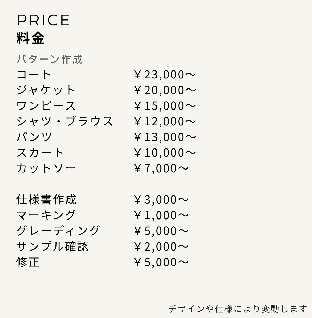 ブランド・商品用のパターン・型紙を作成いたします 現役パタンナーのスキルを提供します イメージ5