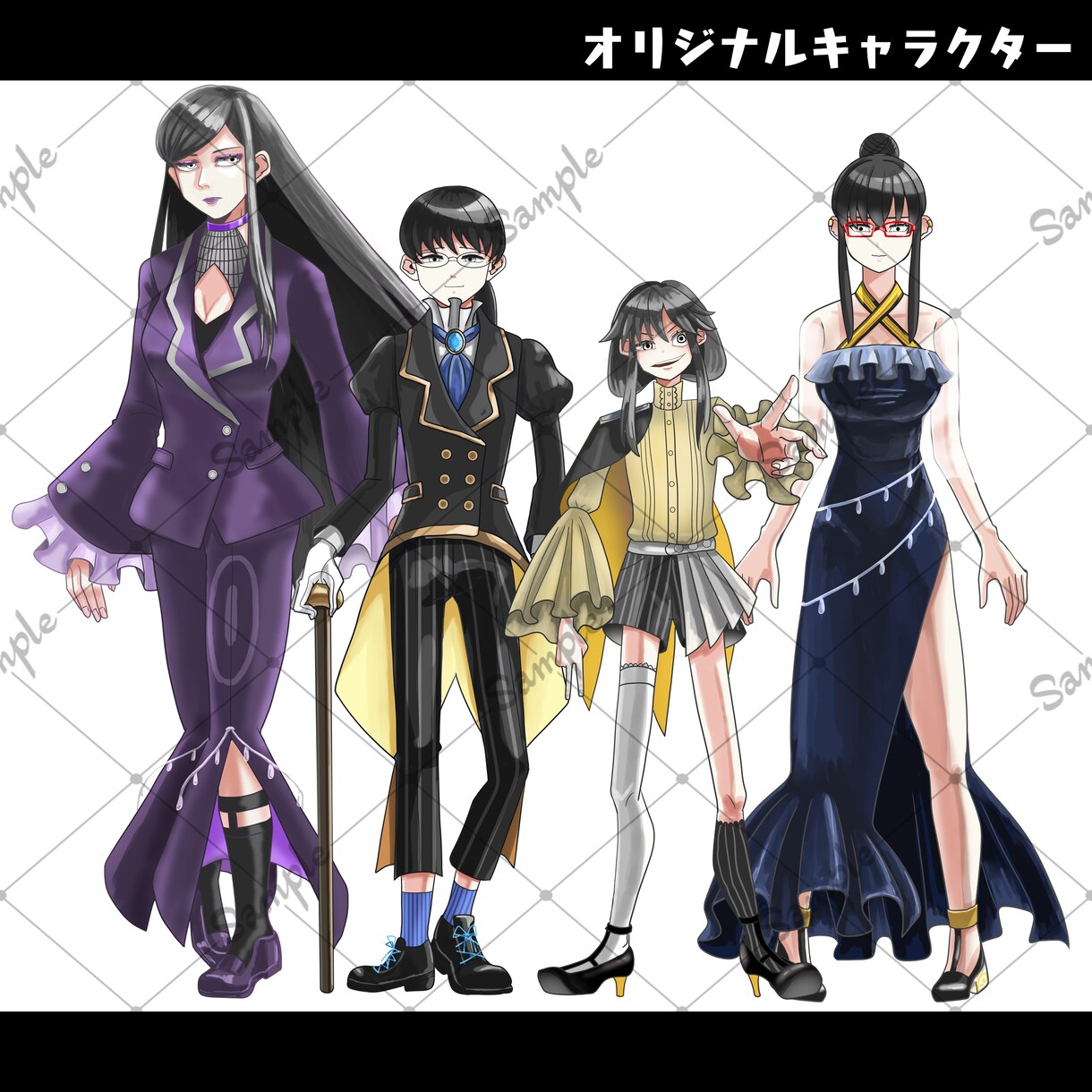 TRPG用の全身立ち絵イラスト描きます 1度だけの体験をイラストから応援します イメージ4