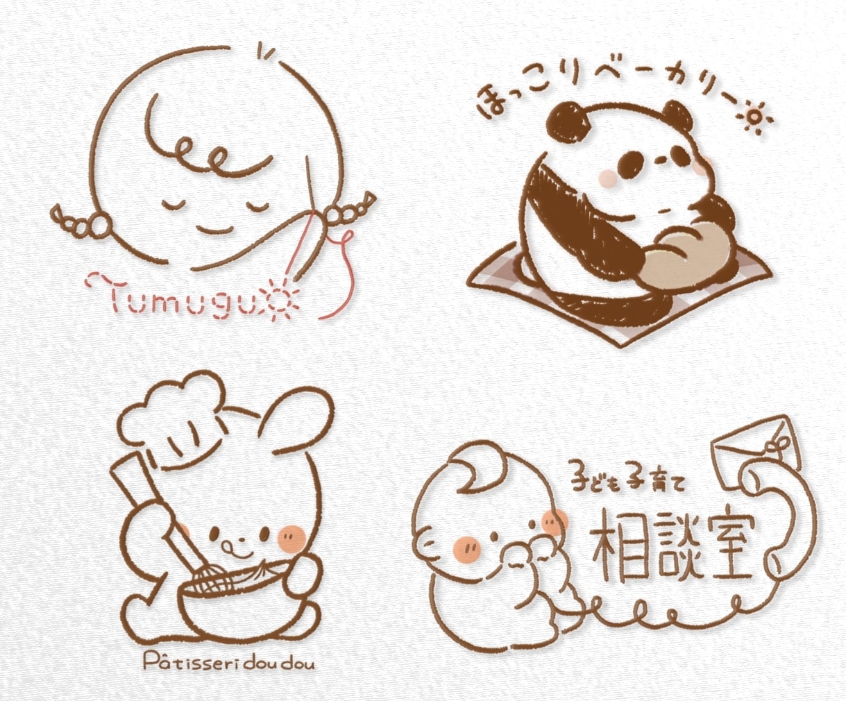 好印象◎ゆるかわ手描きロゴ作成します ショップカードやSNSアイコンに！！ イメージ10