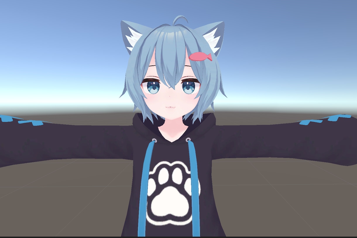 VRChatなどで使用出来るVRM形式に変換します FBX形式のファイルをVRM形式に手直しします♫ イメージ1