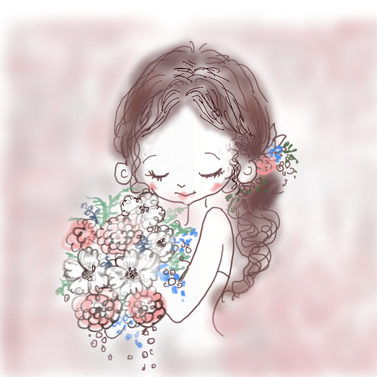 見るたびに幸せになる！似顔絵アイコンお描きします お気に入りの服やアクセ、口癖など、無料追加OK！ イメージ3