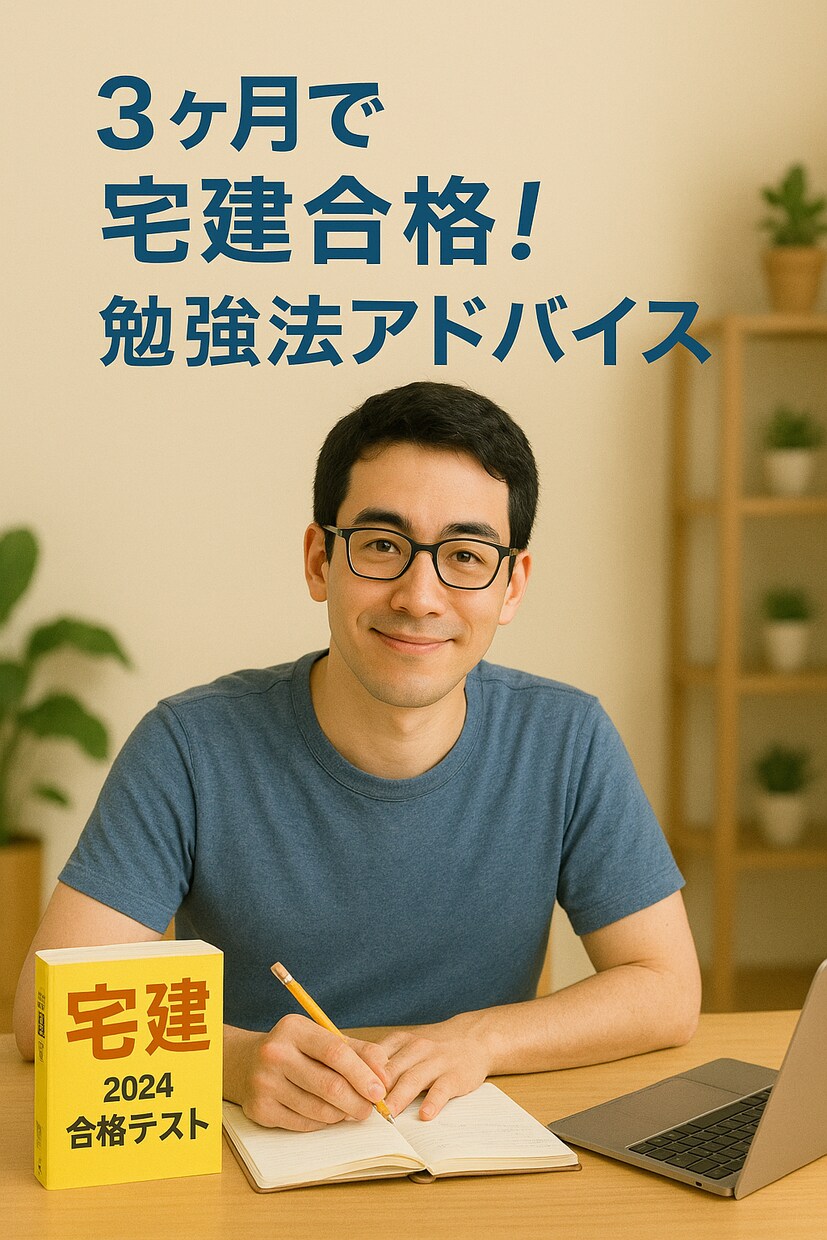 宅建一発合格法を伝授します 今からでも全然間に合う勉強法をあなた専用の戦略で合格に直行！ イメージ1