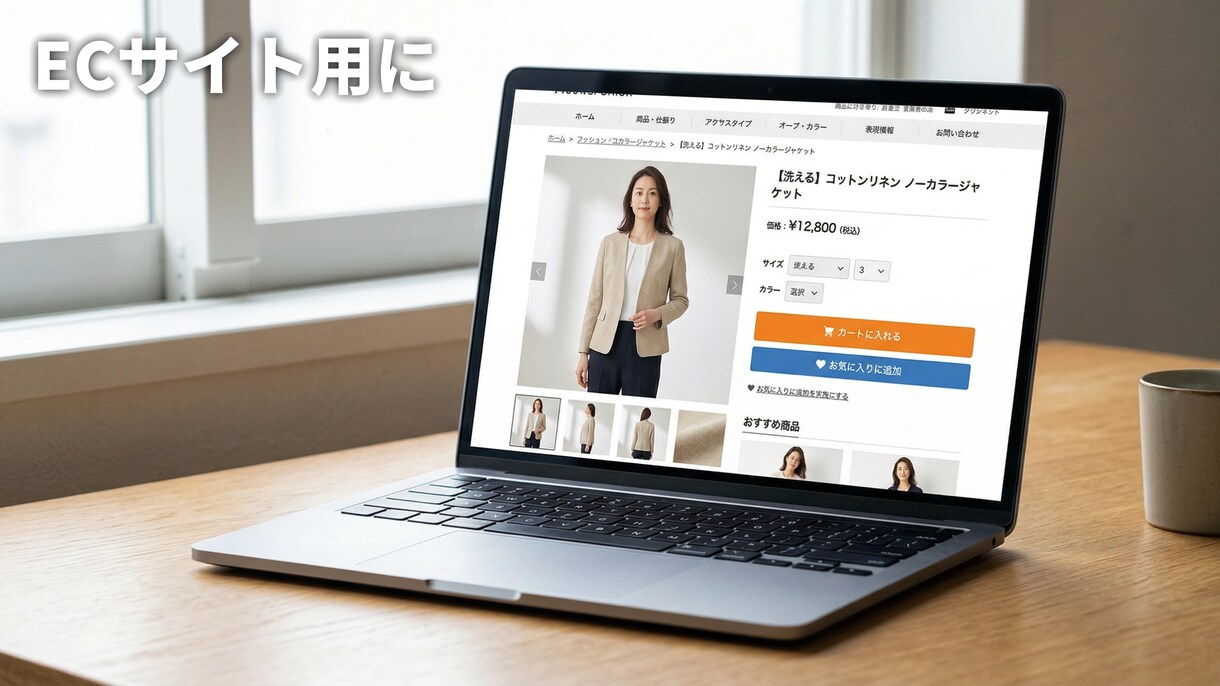 AIモデルで商品着用画像を作成します モデル撮影不要！｜低コストで高品質な商品着用画像を作成 イメージ4