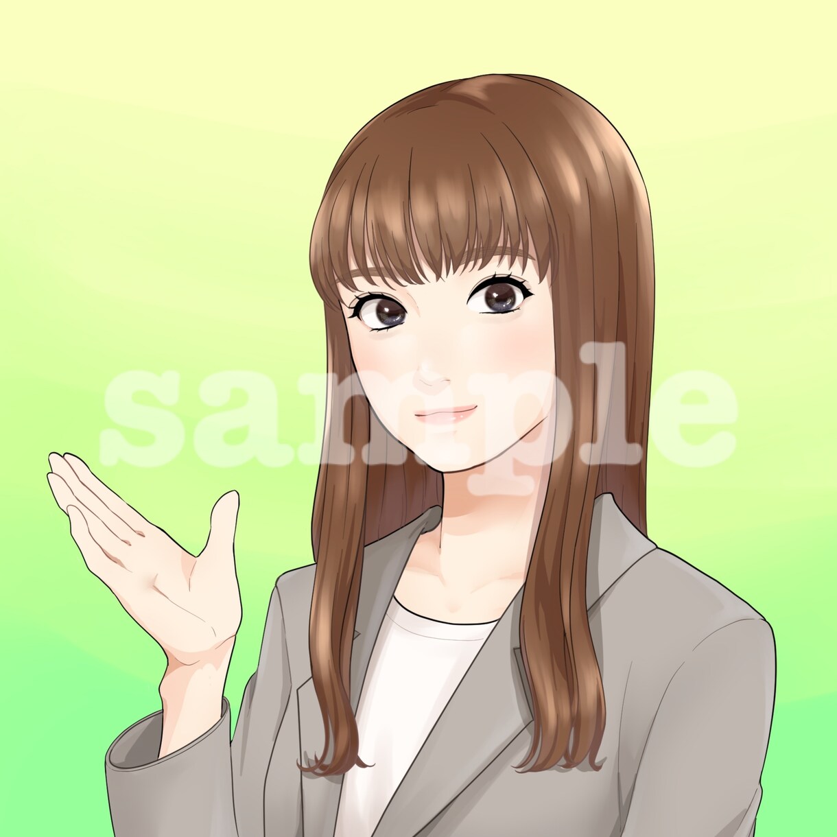 お写真から◎アニメ調の似顔絵を描きます リアルすぎず清潔感のある似顔絵☺︎アイコンやブログ記事に⭐︎ イメージ6