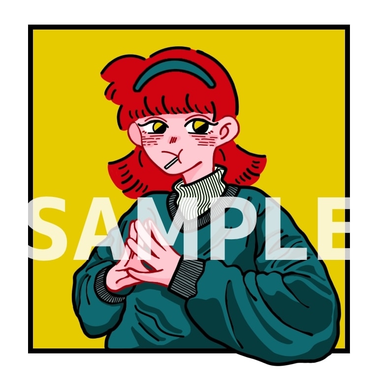SNSに使えるアイコンを制作します 80年代風イラストでエモさup！ イメージ1