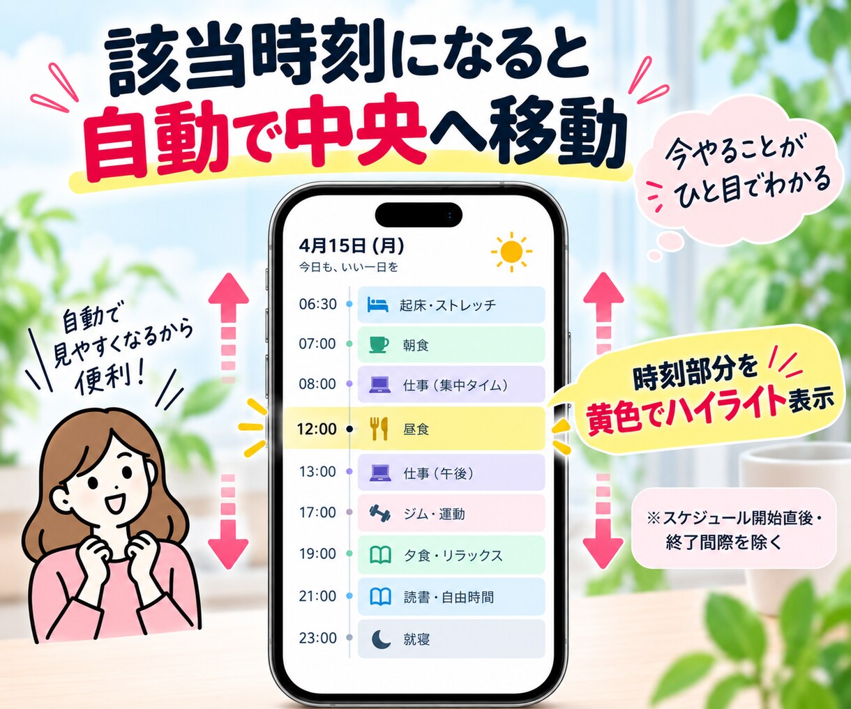 自分に合う1日スケジュールを作ります 手帳もアプリも続かなかった方へ。あなた専用に作成 イメージ3