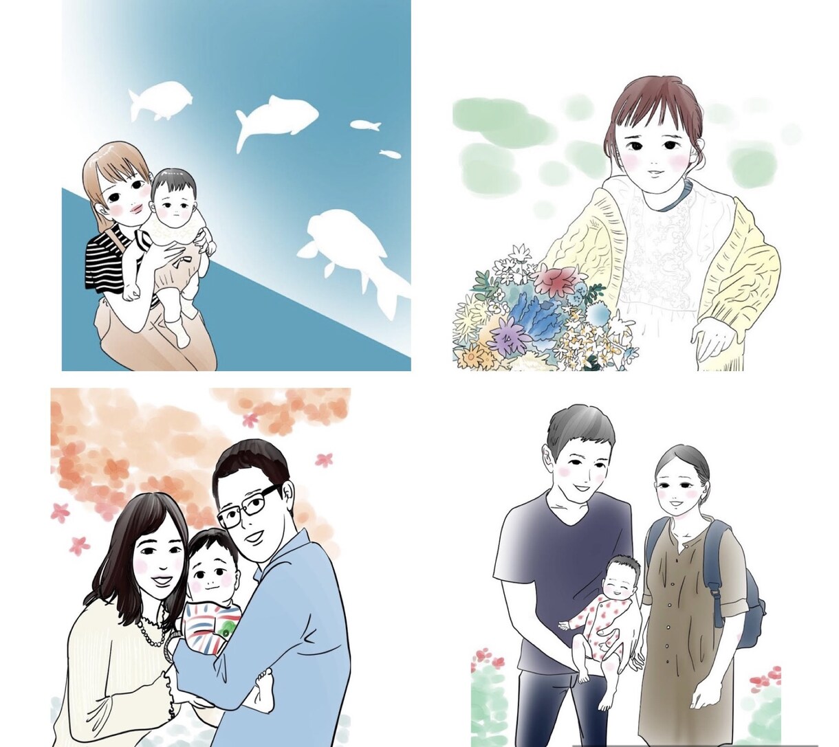 商用OK★シンプルで可愛い似顔絵やアイコン描きます アイコン、プロフィール画像などに★シンプル背景＋文字付 イメージ9