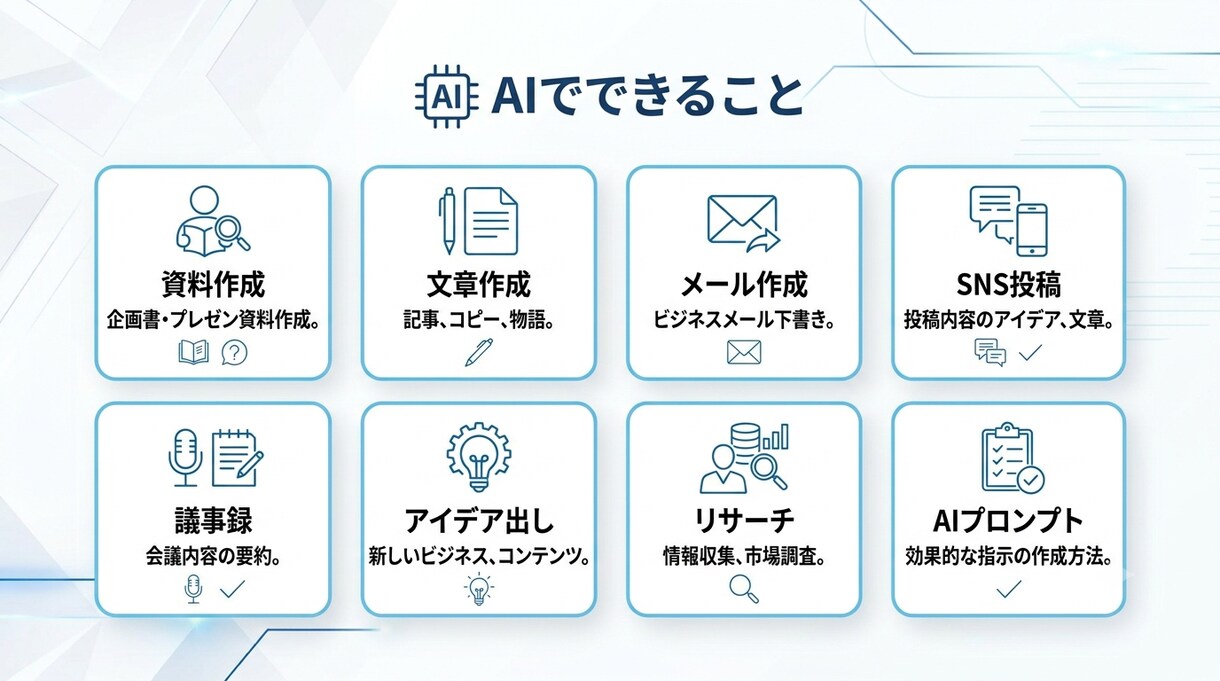 あなた専用ChatGPT活用法を一緒に作ります 仕事が速くなるAIの使い方を完全サポートします。 イメージ3