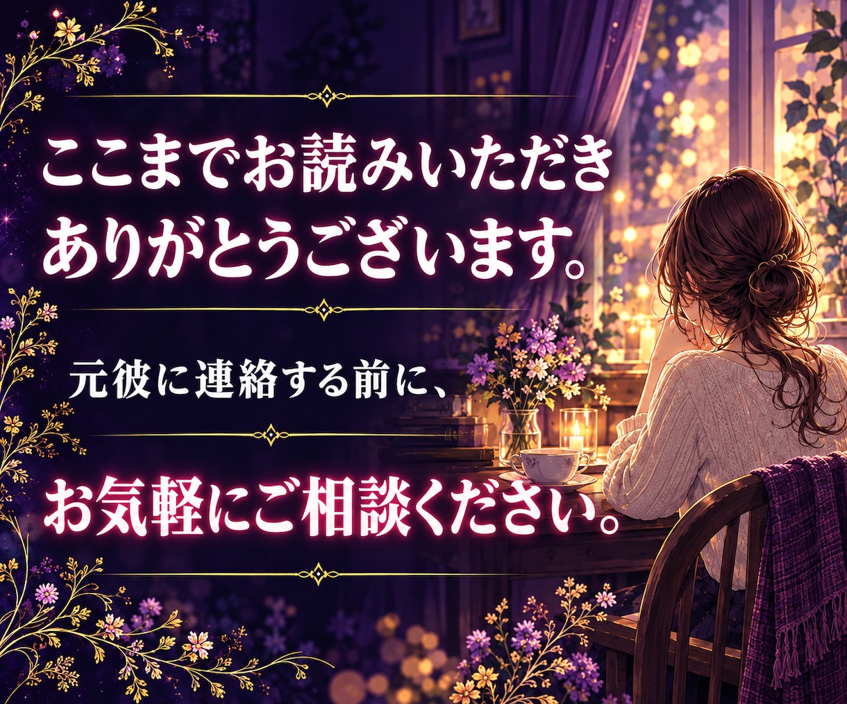 復縁占い｜復縁の可能性と時期・元彼の本音を占います 【最短30分】復縁できるか、連絡していい時期、元彼の本音 イメージ8
