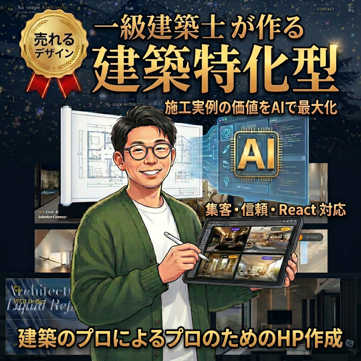 HP【建築特化】設計事務所・工務店のHP制作します 建築のプロが、建築のプロのために作るWebサイト イメージ1
