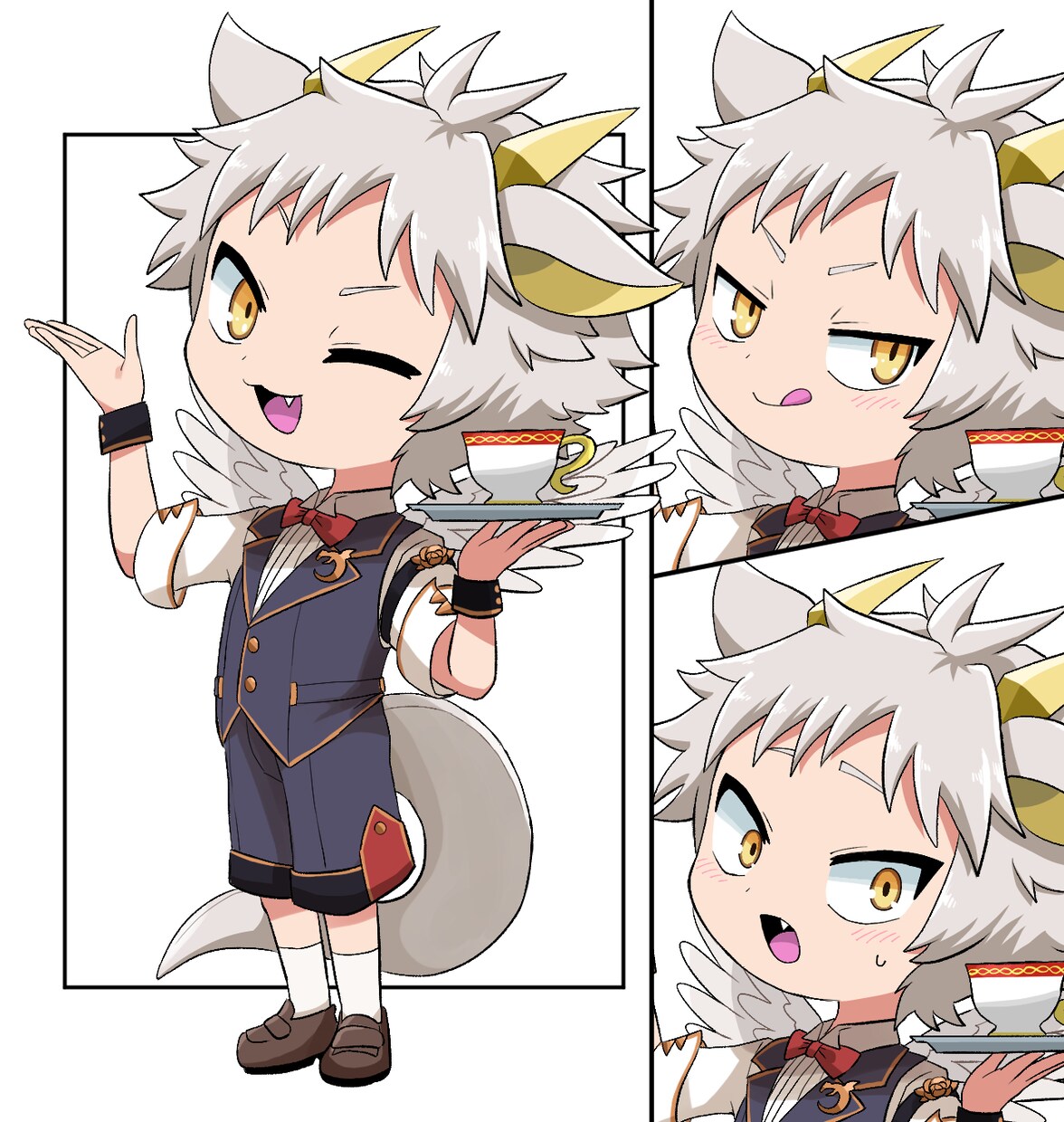 創作キャラやVtuberさんのちびキャラ描きます 表情豊かなデフォルメイラストをお求めの方へ♪ イメージ6