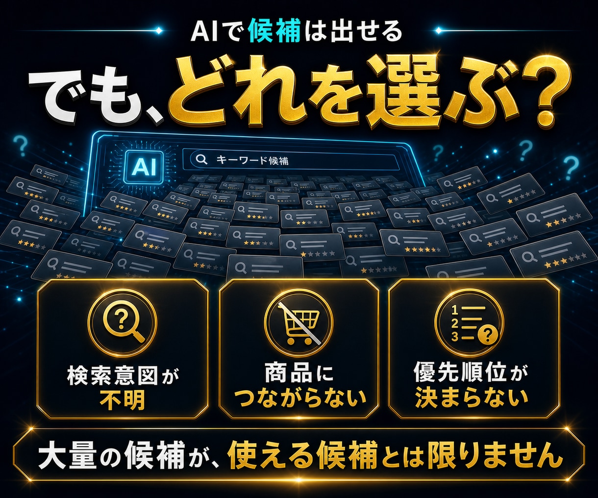 SEO対策・集客用【穴場キーワード】厳選します 検索上位表示を狙える【穴場キーワード10個】を調査！ イメージ2