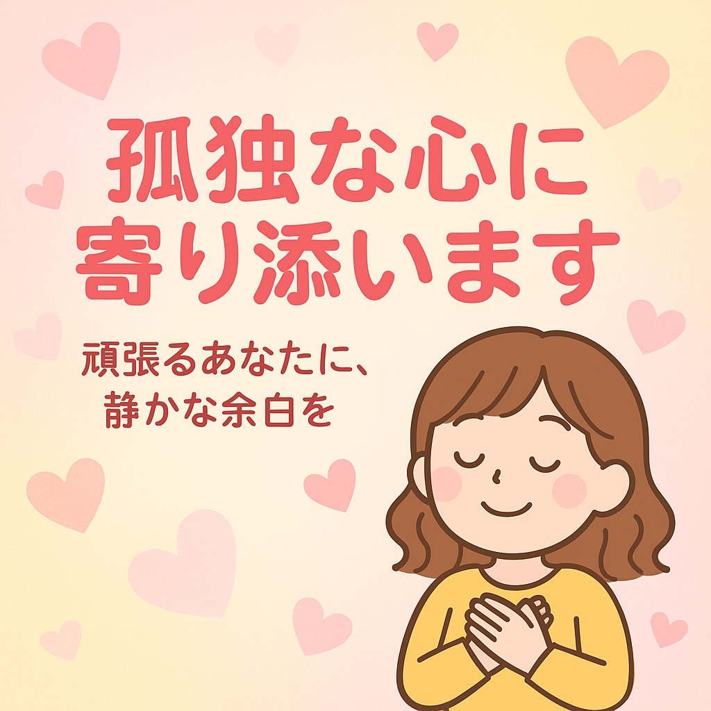 誰にも言えず、孤独なあなたに寄り添います 肩の荷を下ろして、頑張るあなたに、静かな余白を☆ イメージ1