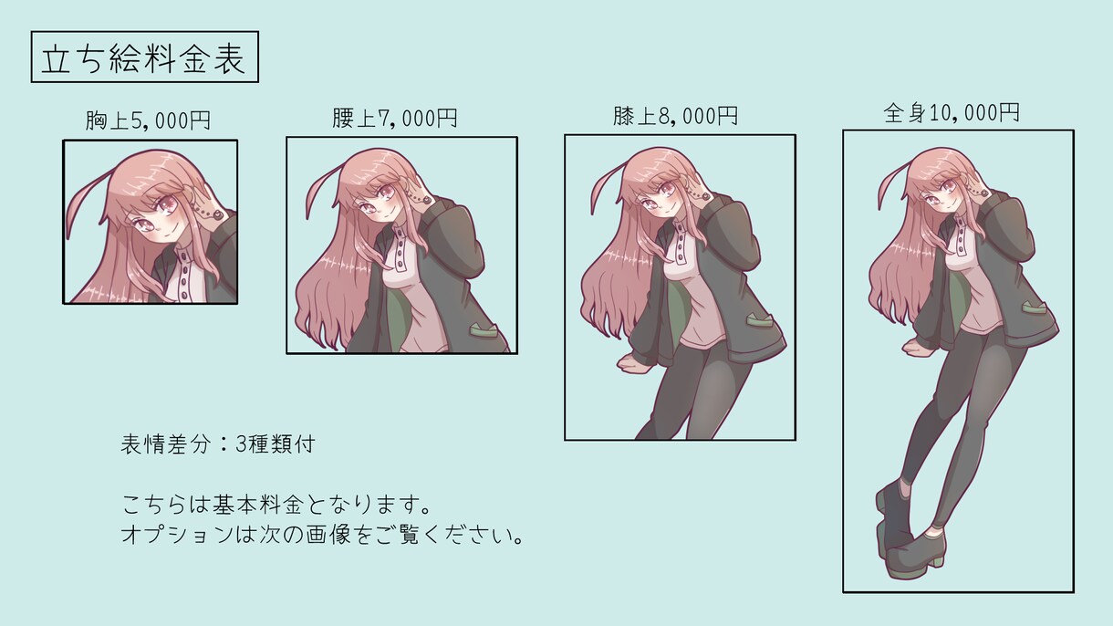 TRPGの立ち絵制作【納品目安14日】いたします TRPGの立ち絵やゲーム、動画やその他趣味などに使用可能！ イメージ2