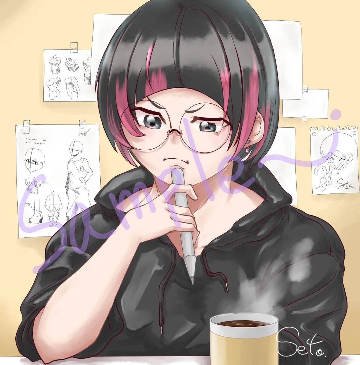 簡易的ですが、アイコン描きます 美大生が、頑張って満足いただけるように描きます イメージ3