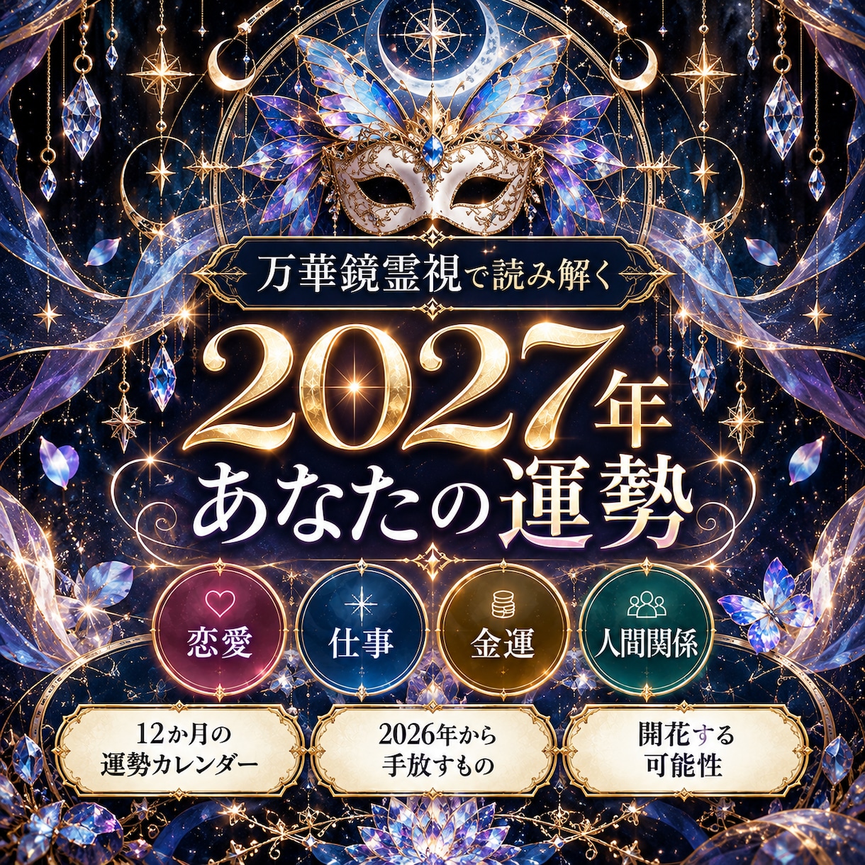 2027年の運勢と運命の流れを霊視します 恋愛・仕事・金運｜12か月の運勢と手放すもの・開花する可能性 イメージ1
