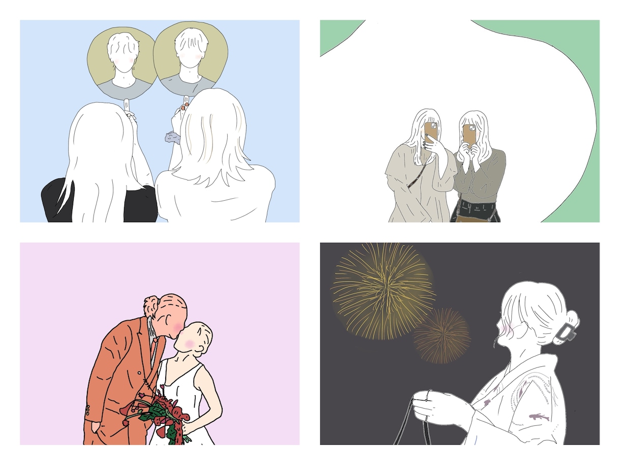 はじめての出品　写真からゆるっと絵描きます アイコンや、大切な方へのプレゼントにぴったりのゆる絵です◎ イメージ1