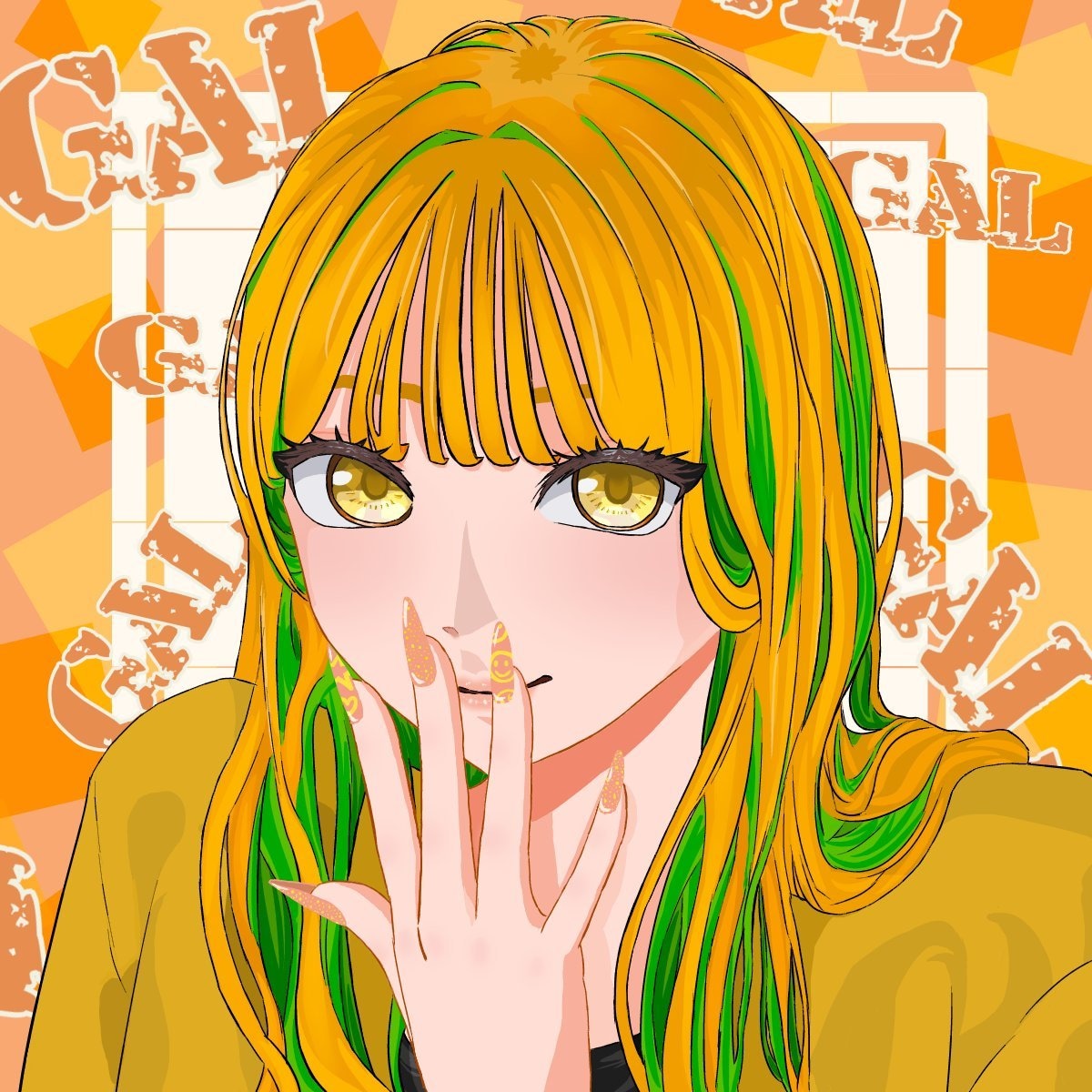 SNSで使用するアイコンを描きます あなた好みのオリジナルギャルアイコン描きます イメージ1