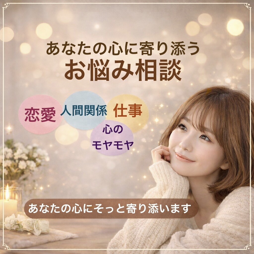 悩み・人生相談 / 誰にも言えない悩み聞きます ひとりで抱えなくて大丈夫。あなたの心に寄り添います。 イメージ1