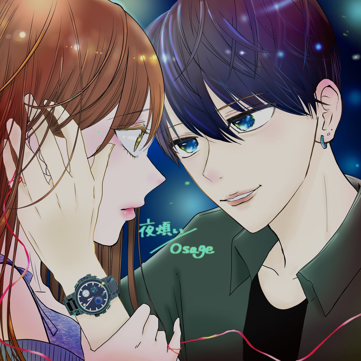 母の日に！少女漫画風似顔絵デジタルデータ渡します サイズ指定あれば色紙サイズやウェルカムボードも作れます！ イメージ3