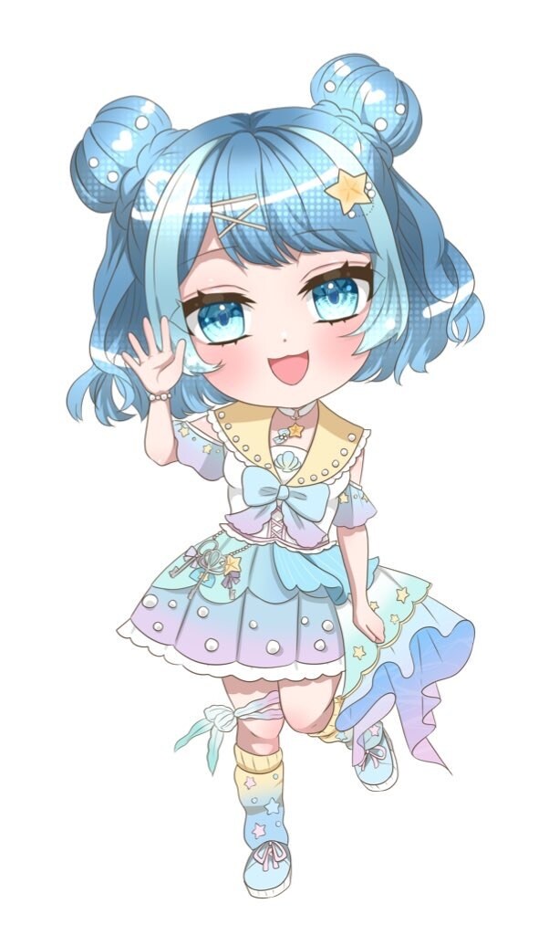 お望みのデフォルメ度合いでミニキャラ作成します 白兎あわの絵でミニキャラ発注しませんか イメージ6