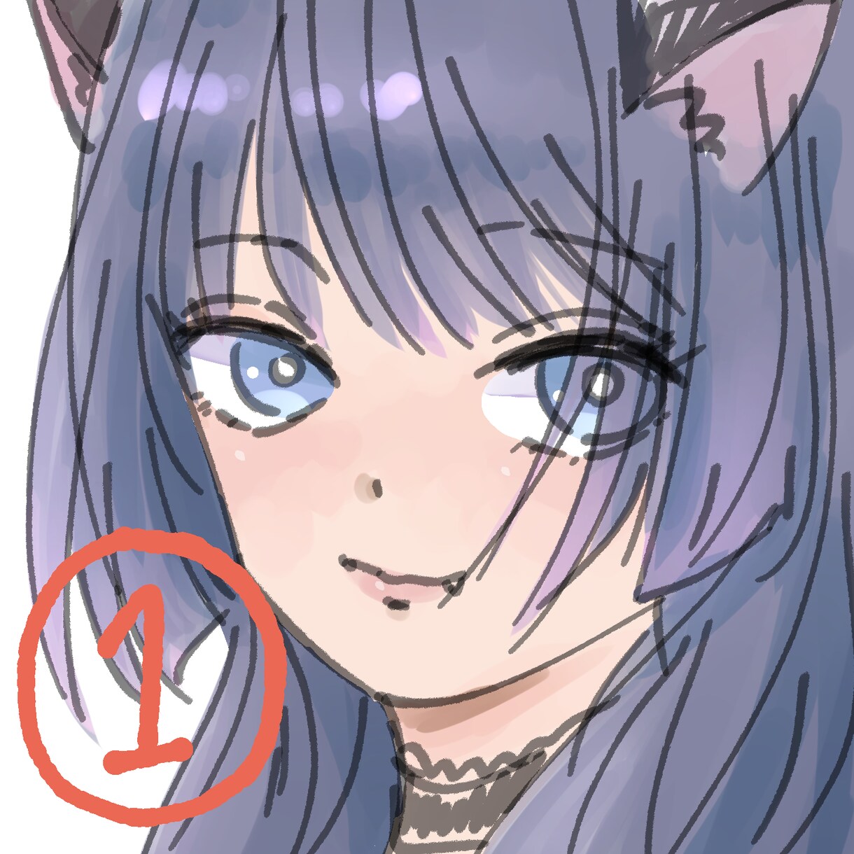 SNSのゆるかわいいアイコン描きます 自分をポップなキャラにしませんか？ イメージ1