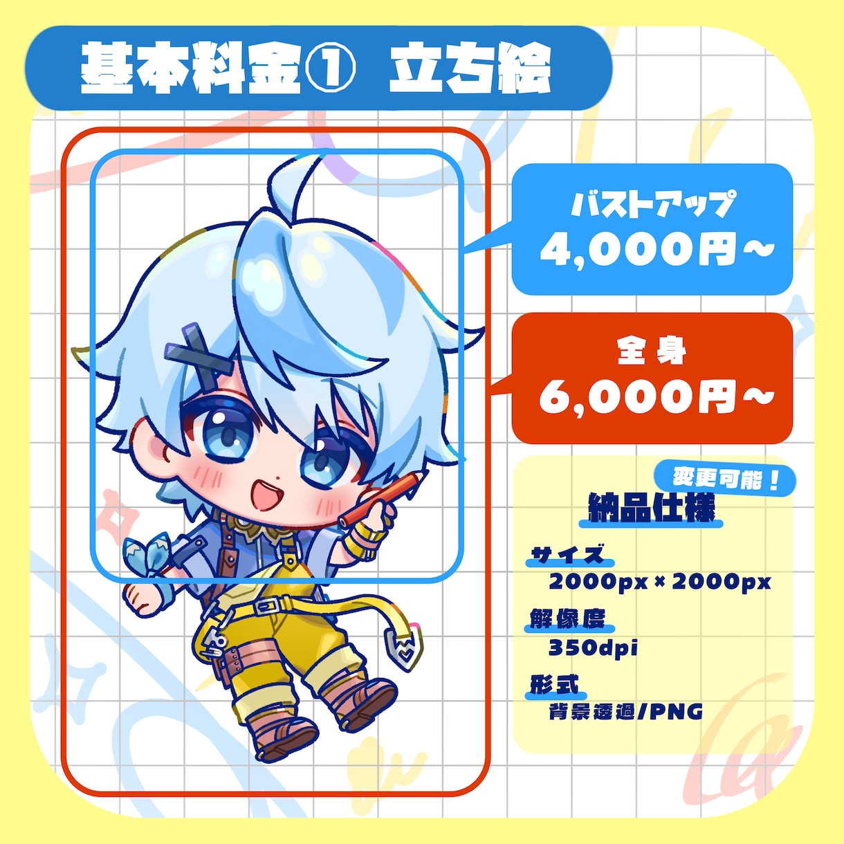 ミニキャラ(デフォルメ・SD)イラスト制作します ★ポップで可愛い！サムネ/グッズ/アイコンなどにも！ イメージ2