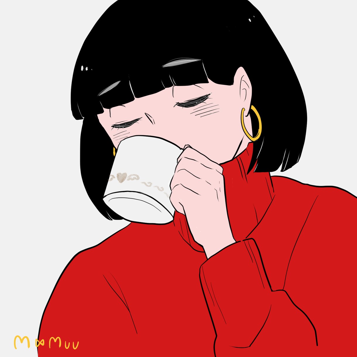 お手頃価格でゆるレトロな似顔絵イラストお描きします 最短即日お届け可能！アイコンやブログにどうぞ♪2枚目半額！ イメージ3