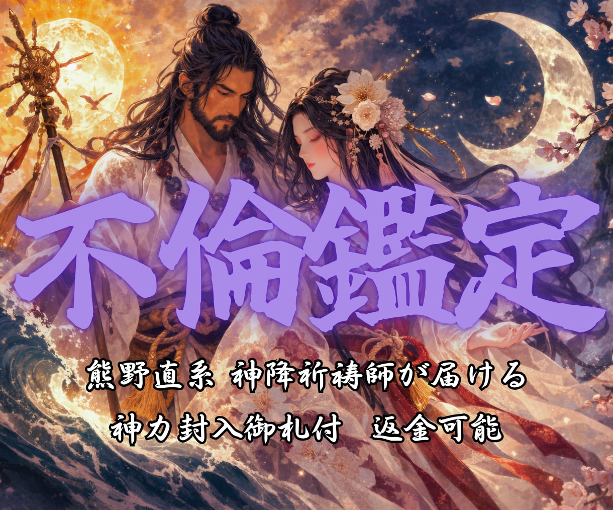 不倫・霊視鑑定｜神々が視たものを全てお伝えします 相手の気持ち、二人の行方を視ます。本気の人だけご相談ください イメージ1