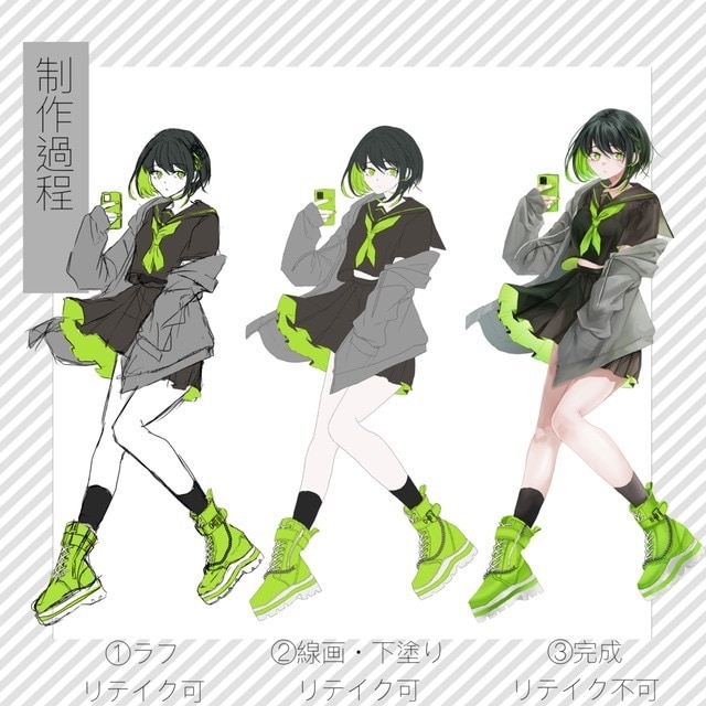 TRPGやその他立ち絵描きます 可愛い衣装を作るのが大好き！他サイトでの実績あり！ イメージ2