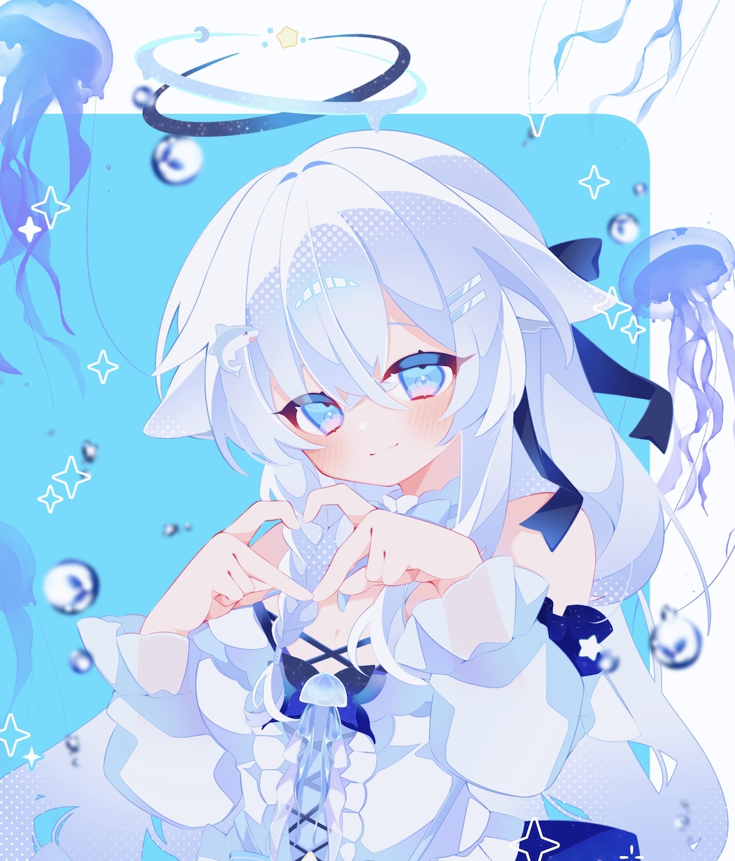 商用代無料！キラキラ可愛いイラスト描きます サムネイル用/歌みた動画/記念日イラストなどにどうぞ！ イメージ1