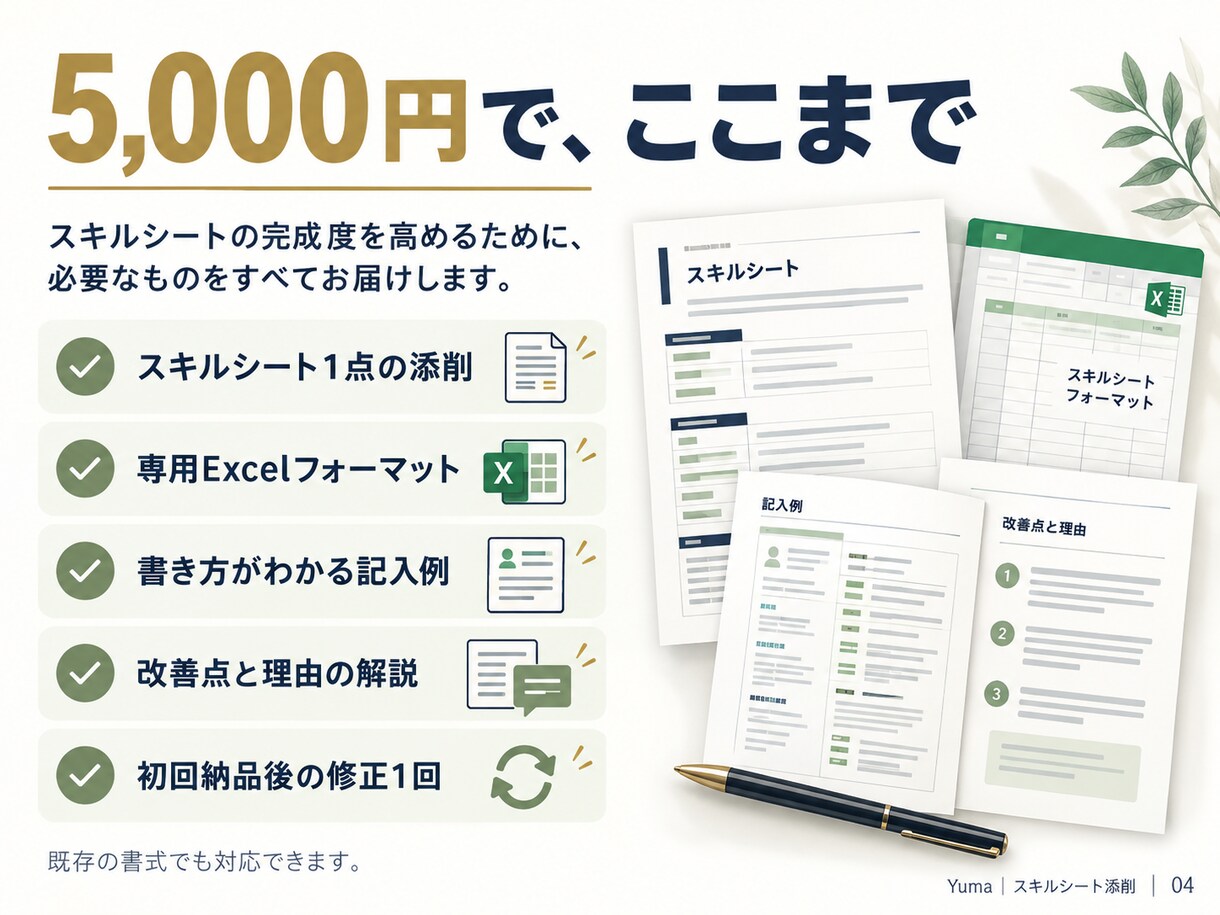 フリーランスエンジニアのスキルシートを添削します 数千件の資料を見た事業責任者が、案件獲得につながる強みを整理 イメージ4