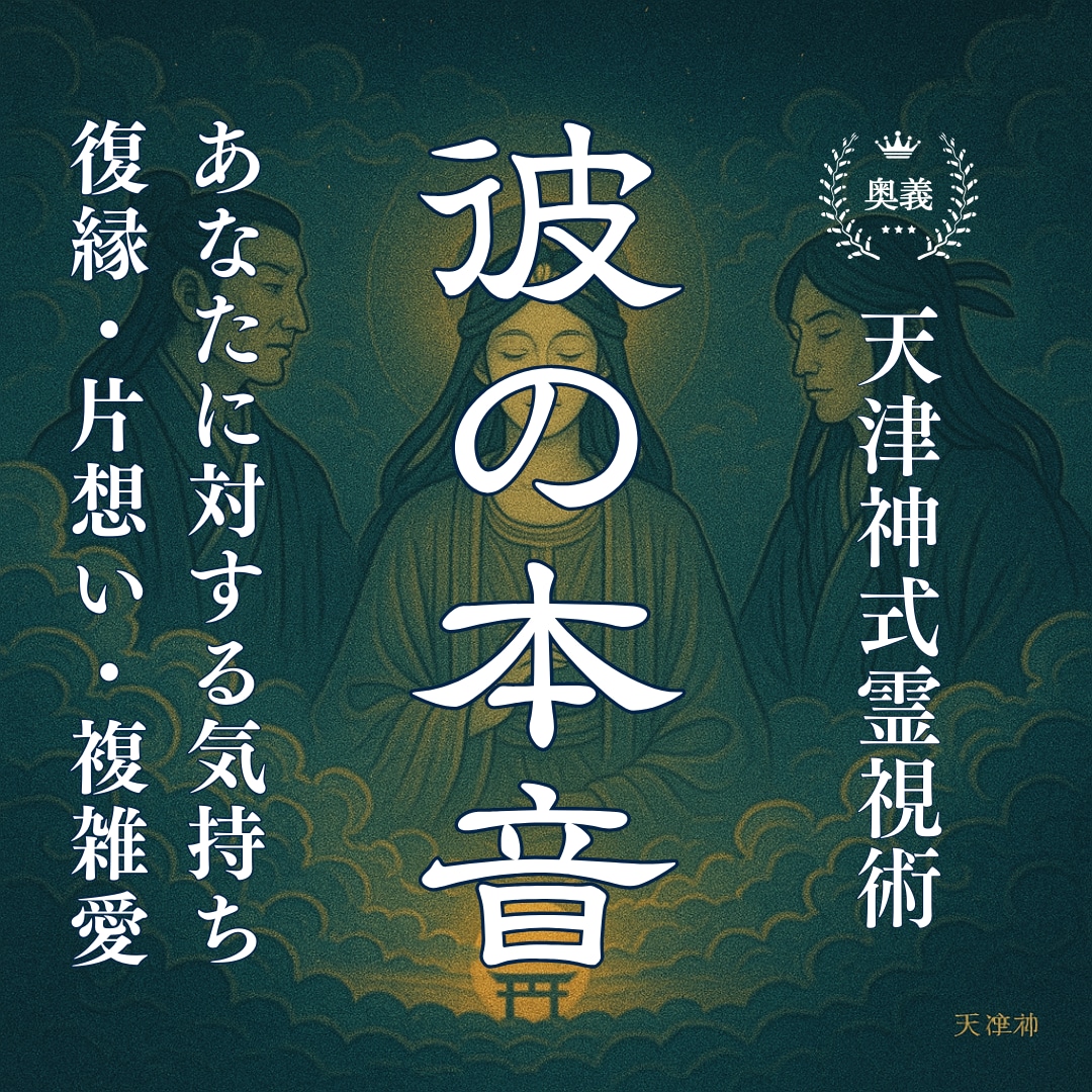 本気の方限定◎彼の気持ちを天津神式霊視で鑑定します ワンコイン占い◆復縁/片想い/複雑愛を24時間以内に霊視鑑定 イメージ1