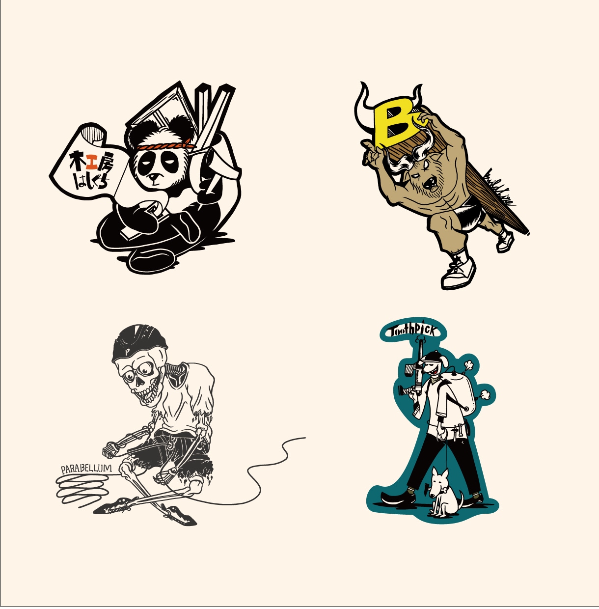 イラスト・キャラクターロゴ制作します イラストで仕上げる、どこにもないオリジナリティ溢れるロゴ イメージ2
