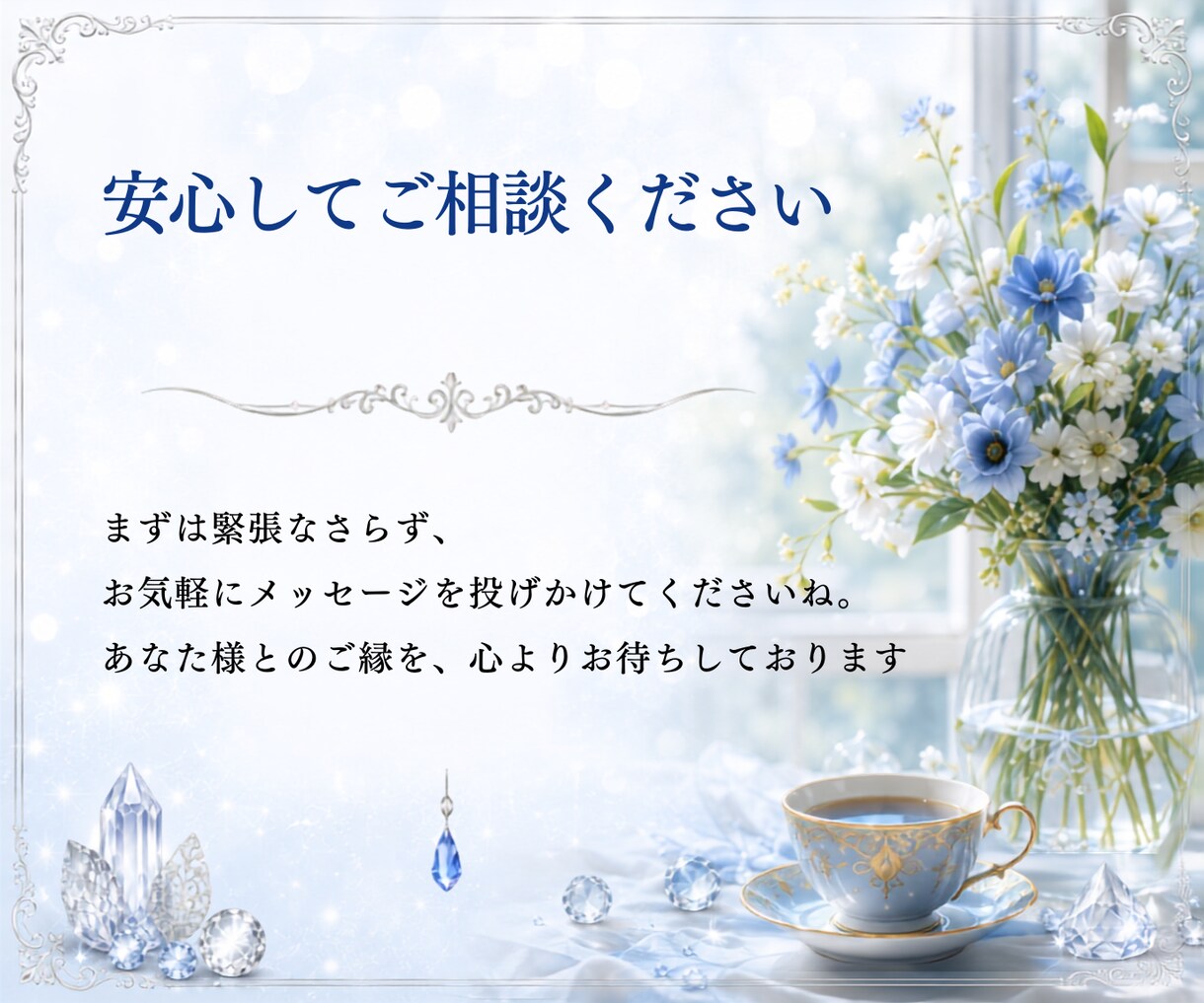 60分チャット鑑定 ✤ LINE感覚でお答えします 恋愛・仕事・人間関係 ✤ 霊視×タロットで導きます！ イメージ7