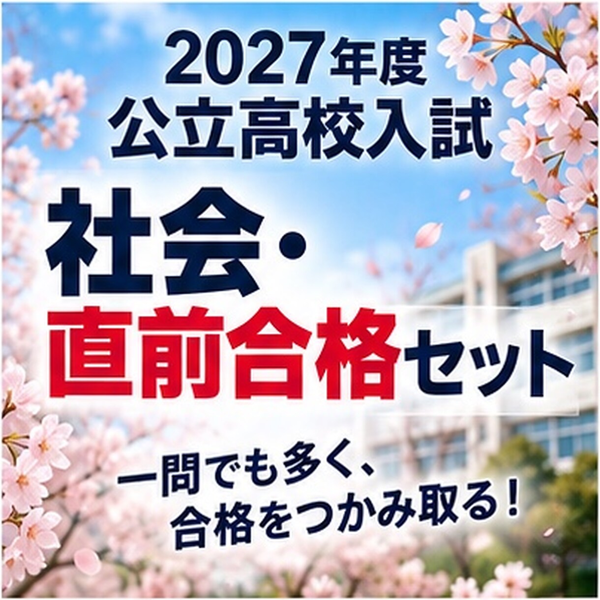 公立高校入試・社会「直前合格セット」を提供します 2027年度入試に対応しています！ イメージ6