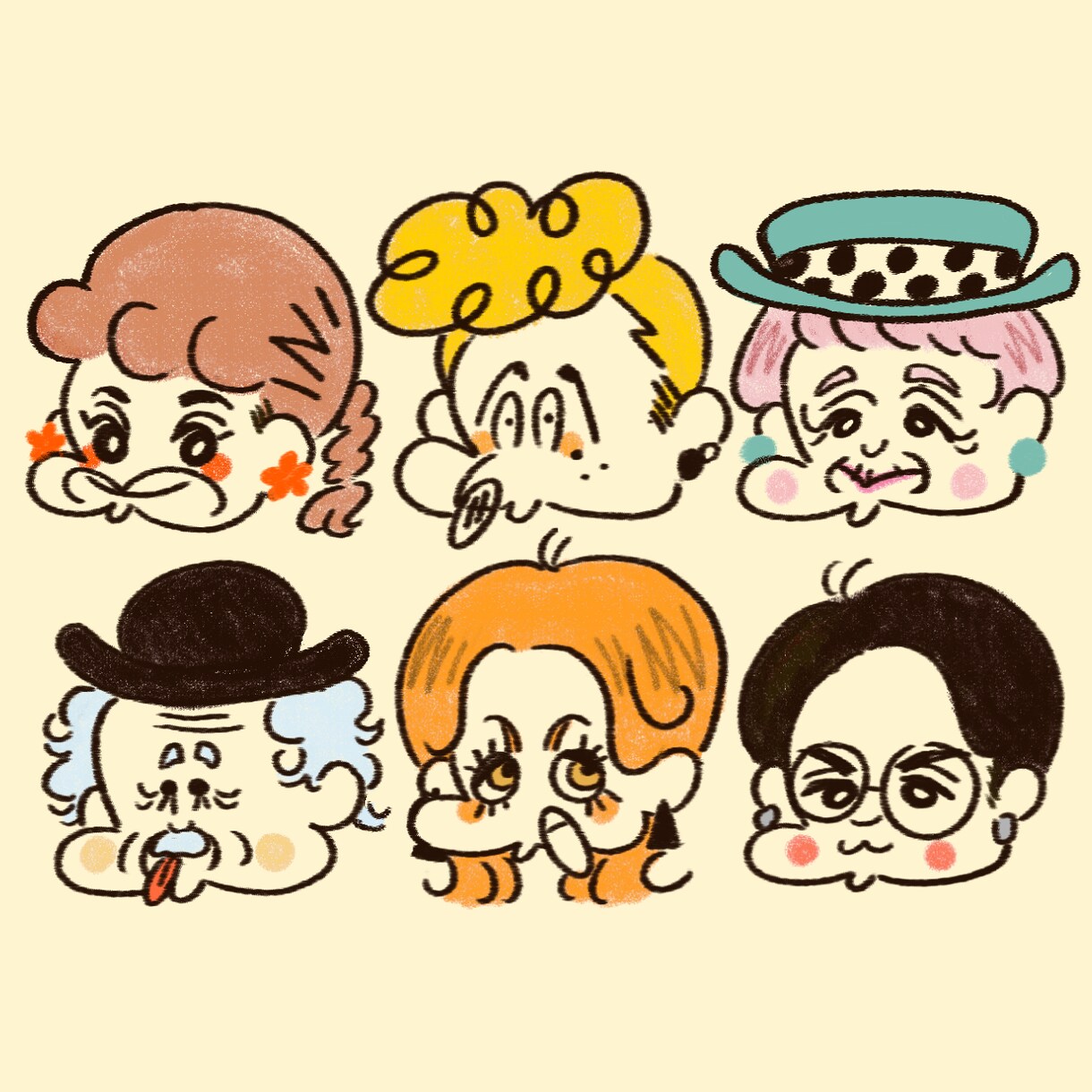 ゆるかわいい似顔絵描きます SNSアイコン等に!!ゆるかわいい似顔絵①顔のみ!! イメージ2