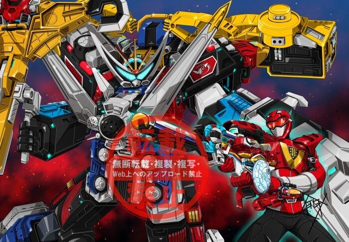 ご希望のロボットのイラストを描きます 勇者シリーズ・戦隊ロボ・ガンダム等、ロボットほぼ全般。 イメージ9