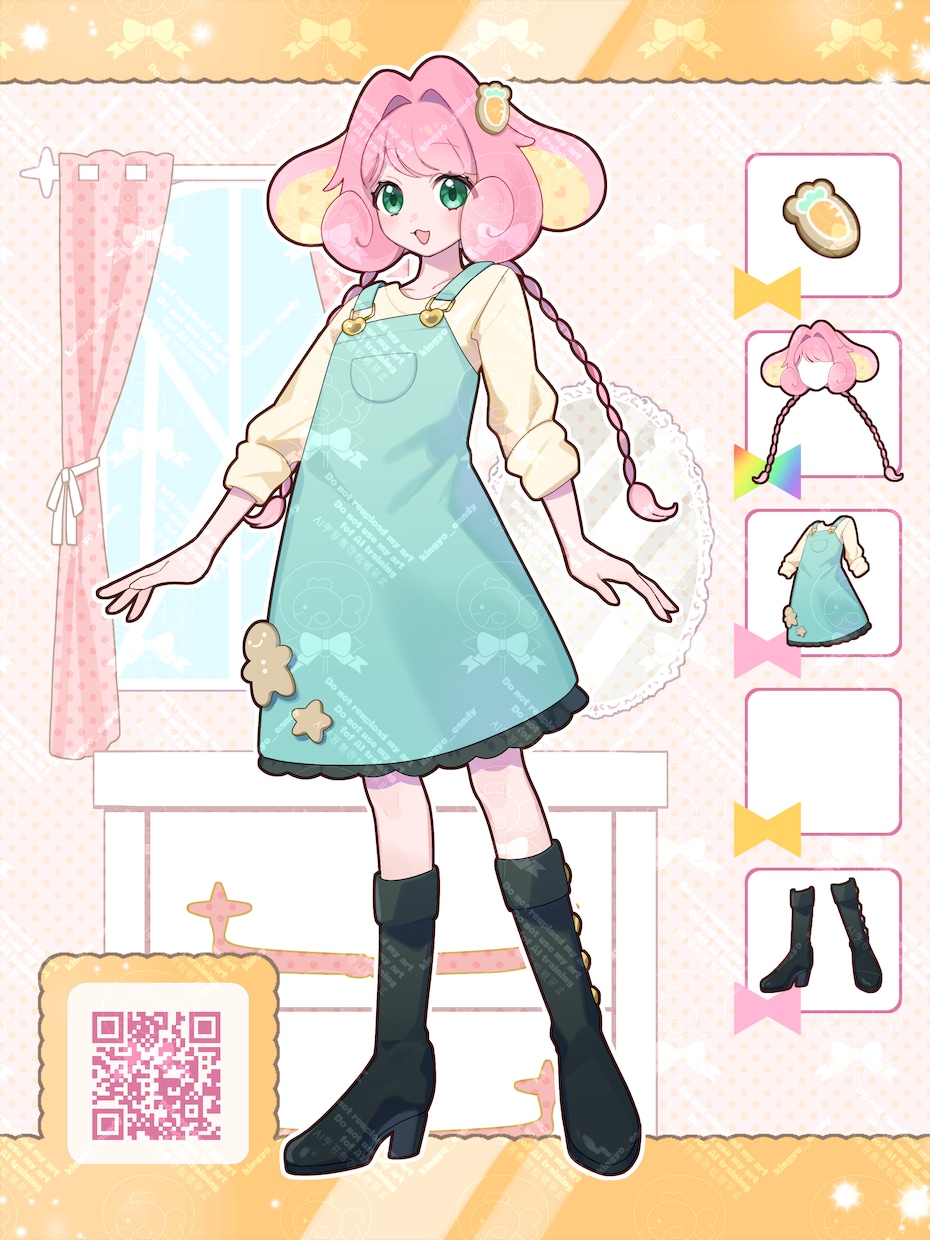 衣装デザイン&きせかえカード風イラスト制作します 新衣装や季節衣装にもおすすめ！ イメージ1