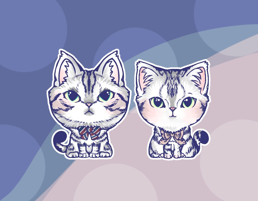 猫ちゃんをゆるいキャラにします グッズなどに使用出来る愛猫のイラストを描きます！ イメージ2