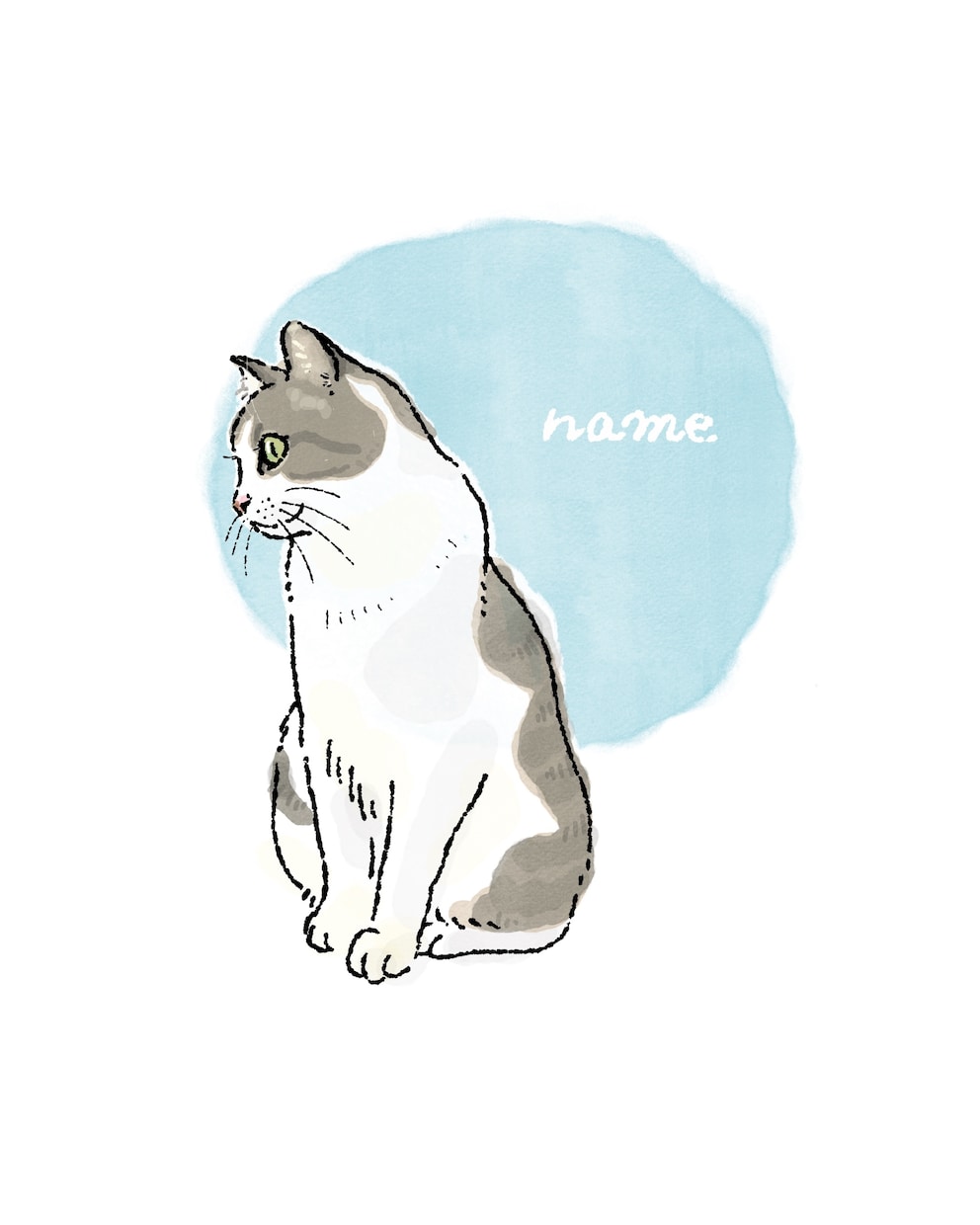 ねこちゃん似顔絵イラストお描きします うちの子グッズや贈り物、アイコンや名刺などに♪ イメージ3