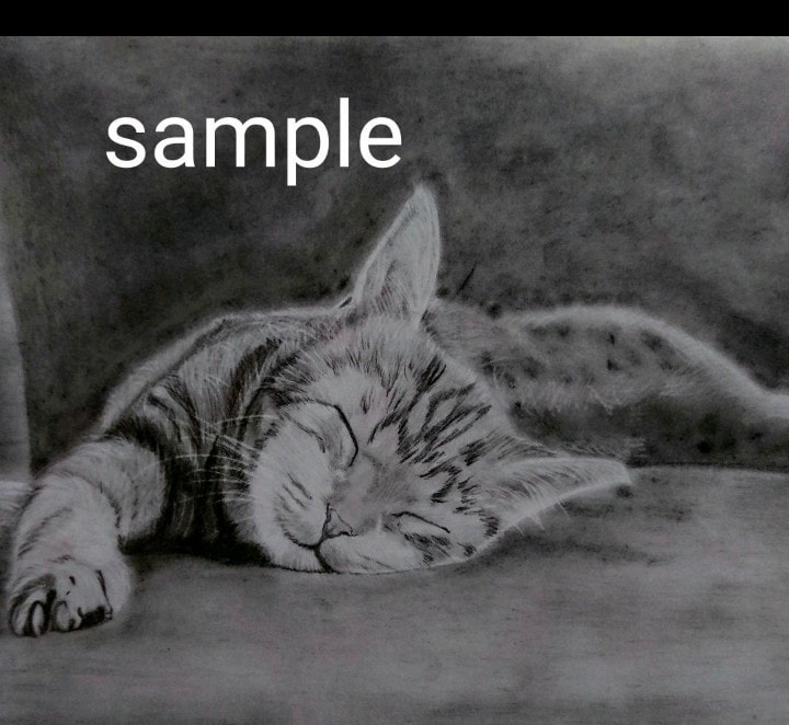 愛犬、愛猫、ペットのリアルな似顔絵オーダー承ります 精密描写で描きます。インテリアアートなどにいかがでしょうか。 イメージ3