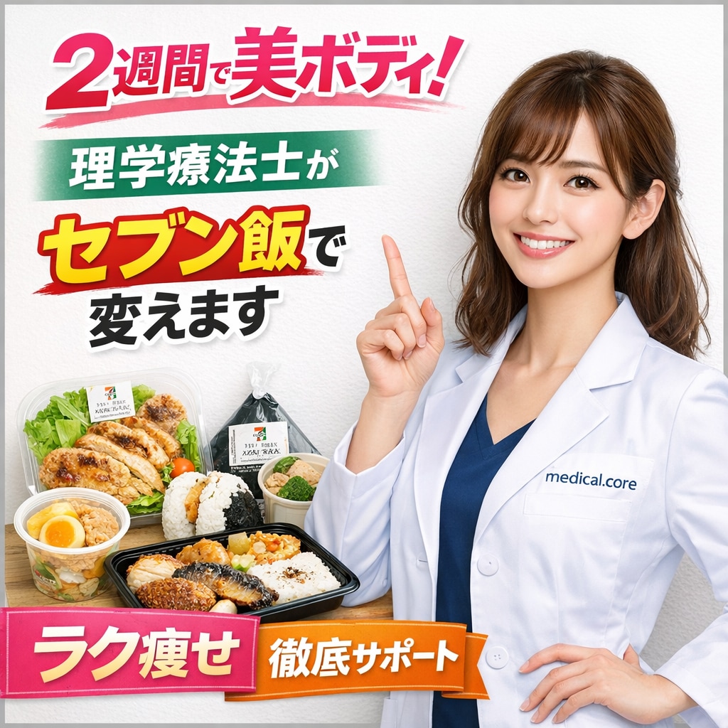 2週間で美ボディ！理学療法士がセブン飯で変えます 自炊0で理想のスタイルへ！最短最速の減量を叶えます イメージ2