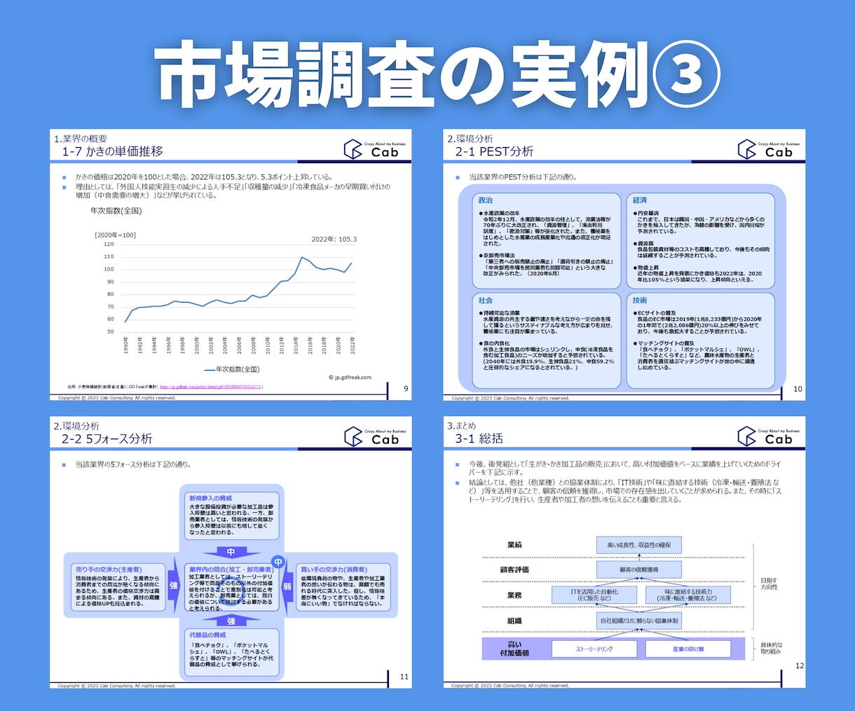 マーケティング戦略に使える市場調査資料を作成します 〜パワポ作成+約30分のビデオチャットによる内容解説付き〜 イメージ8