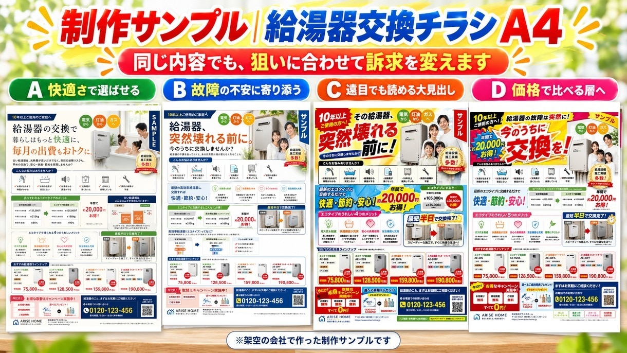 イベント・店舗の集客チラシ・名刺をデザインします 名刺8,000円〜・チラシ15,000円〜。入稿データまで イメージ4